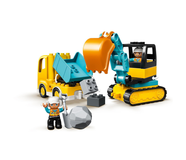 LEGO DUPLO 10931 Ciężarówka i koparka gąsienicowa - 562870 - zdjęcie 2